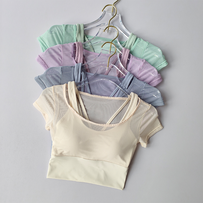 Pilates Yoga Wear - Camiseta de Pilates para Mujer con