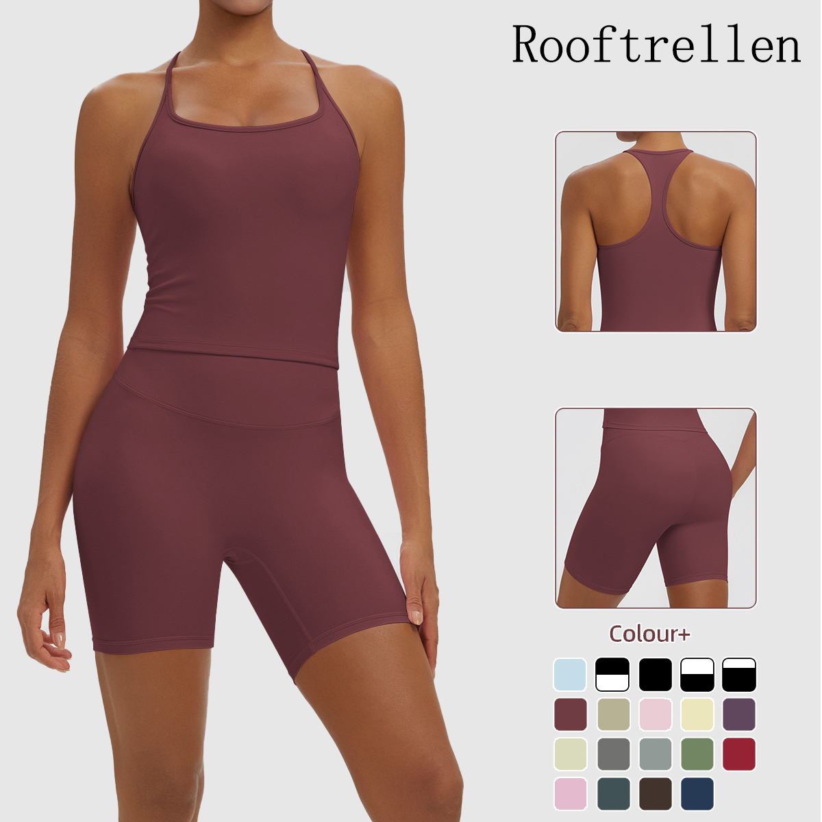 Pilates Yoga Set - Rooftrellen 2 Piezas Conjunto de Yoga