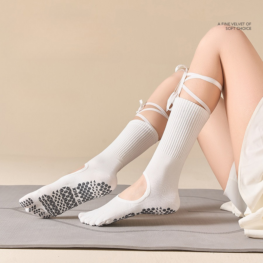 Calcetines de yoga con cordone - Pilates With Yoga reseña y precio