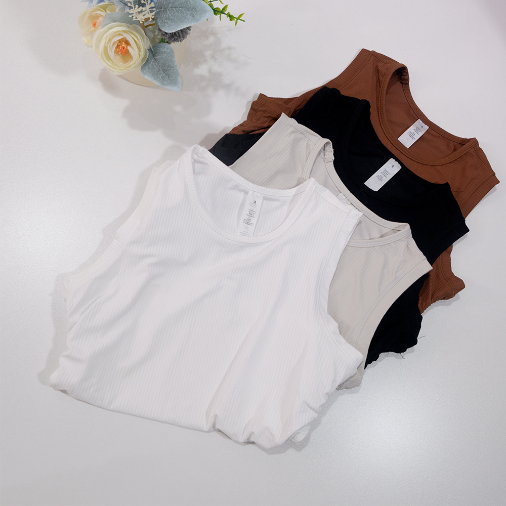 Camiseta sin mangas acanalada  - Pilates Yoga Wear reseña y precio